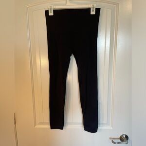 Spanx black nylon leggings size large